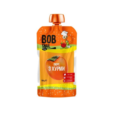 Детское пюре Bob Snail Улитка Боб Хурма (сорт Шарон) 250 г (4820219343967) Винница - изображение 1