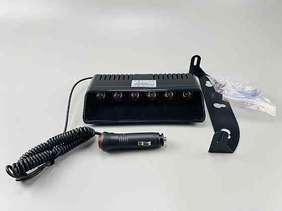 Маячок проблисковий для авто S9 стробоскоп мигалка 9-80V 6 led діодів помаранчевий спалах (під скло) Мукачево