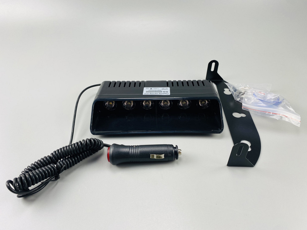 Маячок проблисковий для авто S9 стробоскоп мигалка 9-80V 6 led діодів помаранчевий спалах (під скло) Мукачево - фото 3