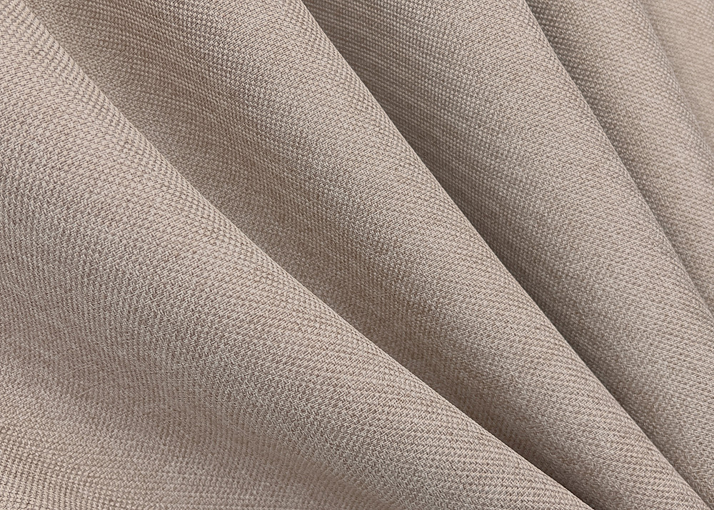 Комплект коротких штор VR-Textil Лен ELEMENTA № 1869ш Бежевый 130х170см 2 шт (35-0427) Киев - изображение 5