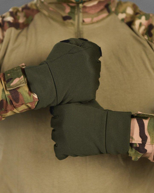 Тактические перчатки мужские Patriot BH откидные пальцы резиновые накладки Одесса - изображение 2