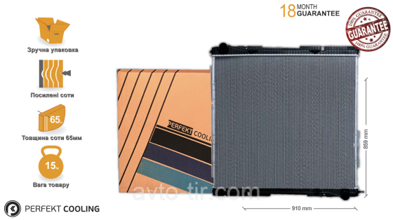 Радіатор охолодження без рами Scania G 1776026, 10570349, 111450, 2222012, 352825, 352830, 1327249 Луцьк