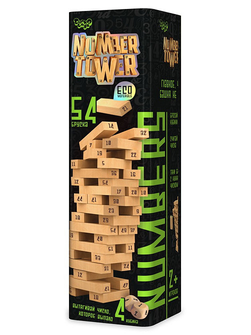 Розвиваюча настільна гра "NUMBER TOWER" укр.(6), шт Київ - фото 1
