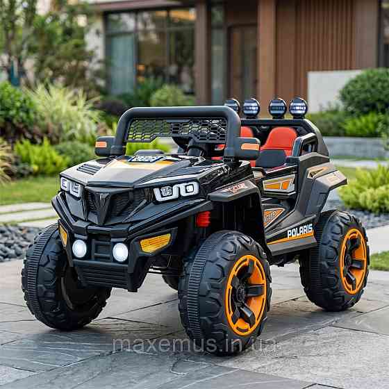 Детский электромобиль багги 4х4 Spoko SP-V50 Черный (4 мотора, аккумулятор 12V7Ah, USB, функция качания) для детей до 5 лет Мостиска