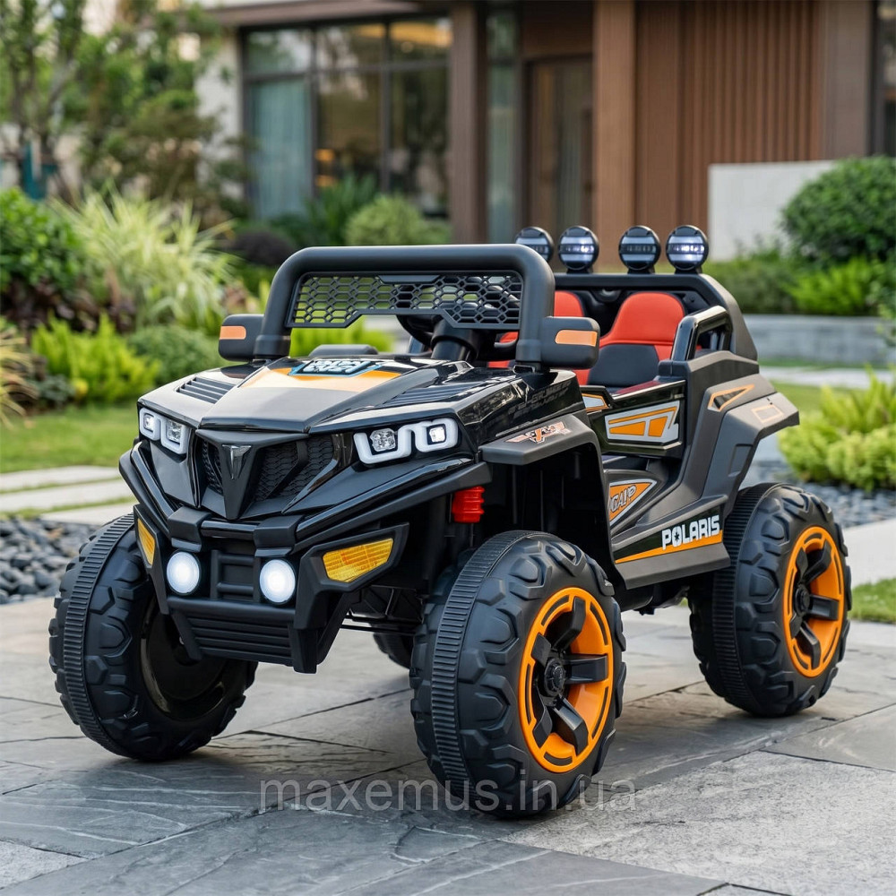Детский электромобиль багги 4х4 Spoko SP-V50 Черный (4 мотора, аккумулятор 12V7Ah, USB, функция качания) для детей до 5 лет Мостиска - изображение 2