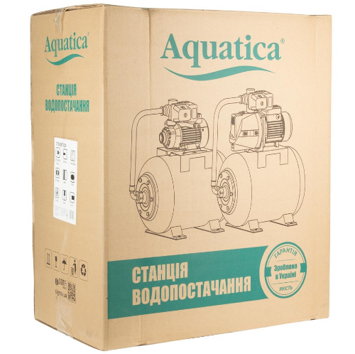 Насос відцентровий самовсмоктувальний 0,75кВт 46м 50л/хв нержавіюча сталь Aquatica Житомир