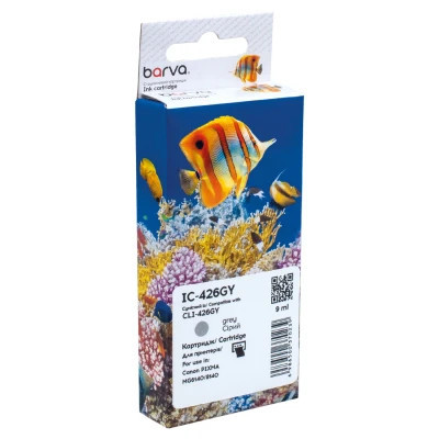 Картридж Barva Canon CLI-426GY (4560B001) 1520 ст, gray (IC-426GY) Вінниця - фото 1