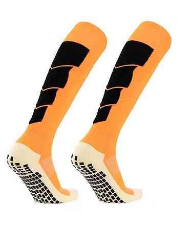 Гетры футбольные с антискользящим покрытием на подошве CZST-319 оранжевые,размер S Каменец-Подольский