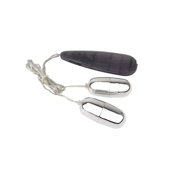 Виброяйца с пультом Chisa Hi-Basic Dual Delight Vibrating Bullets, серебристые Sex Aura Киев