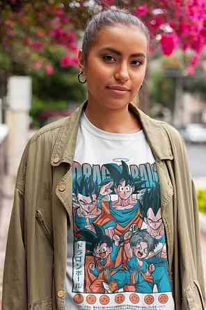 Футболка з аніме принтом Аніме Манга Отаку Аніме оверсайз (S/M/L) Чорний AnimeJ0924 Дніпро