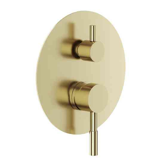 Змішувач прихованого монтажу VOLLE CRUZE cepillado oro на 2 споживача золото Київ