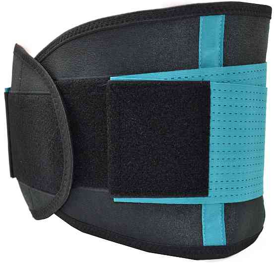 Пояс компрессійний MadMax MFA-277 Slimming belt Black/turquoise S Кам'янське