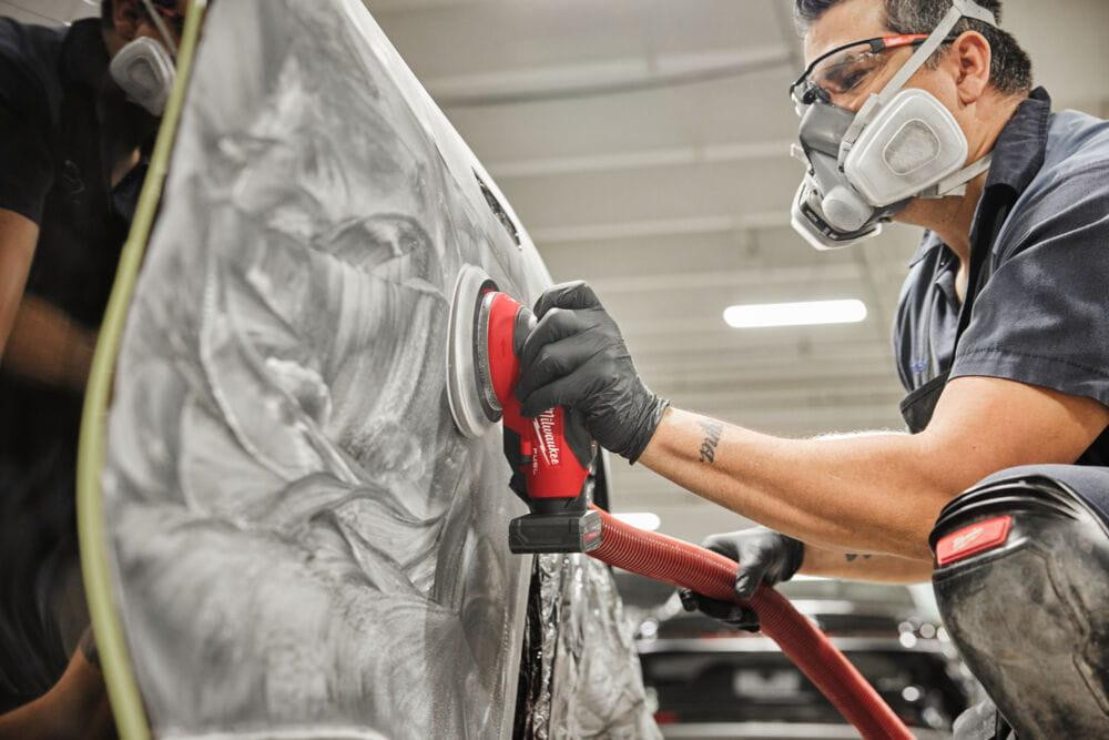 Шліфмашина ексцентрикова акумуляторна безщіткова MILWAUKEE, M12 FROS5-0, діаметр 150мм (каркас, пиловідвід, картонне пакування) Одеса - фото 7