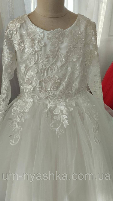 Длинное белое платье на рост 134-152 Кривой Рог - изображение 6