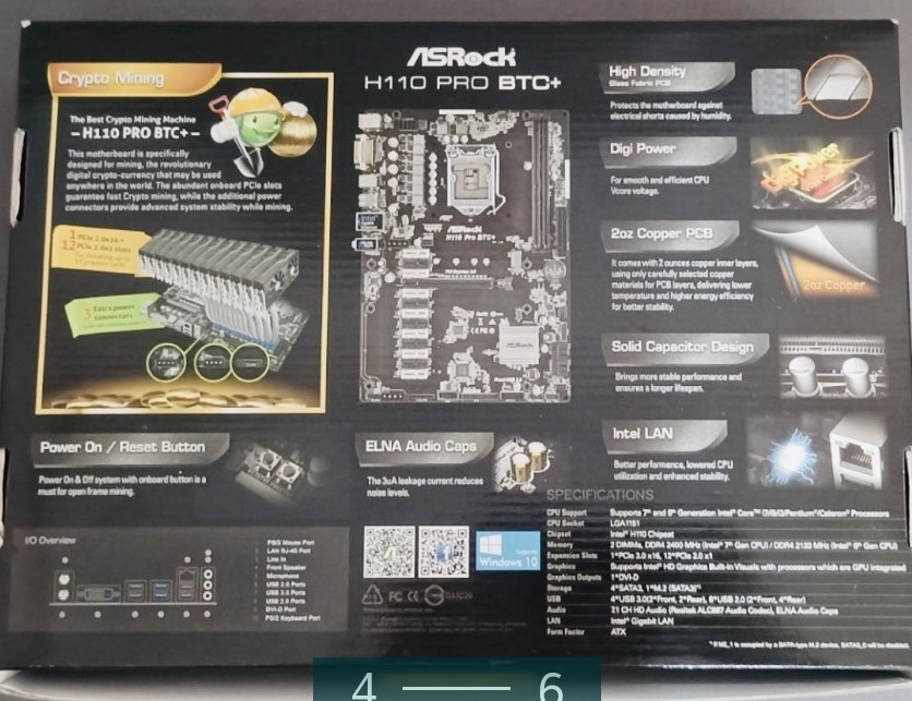 Материнская Плата: ASROCK H110 Pro BTC+ Киев - изображение 5