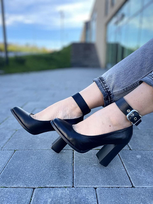 Nivelle Туфлі жіночі NIVELLE чорні натуральна шкіра каблук 9 см (1906/9518-9544) Коломия - фото 9