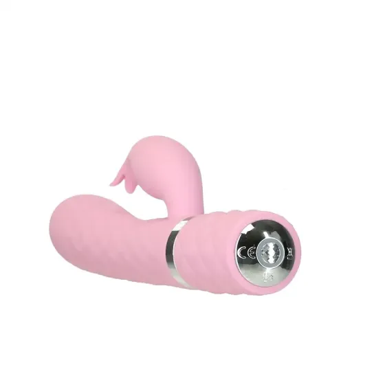 Розкішний кролик з ротацією та вібрацією Pillow Talk Lively Pink, кристал Сваровскі, потрійний відро Львів