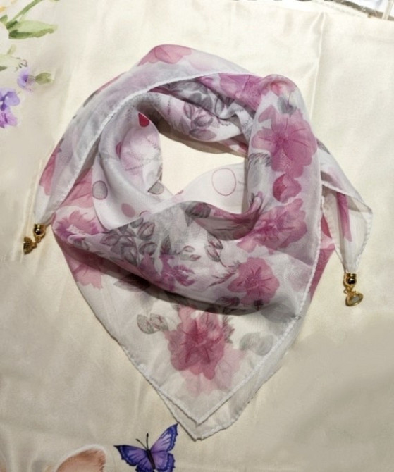 Шарф жіночий з магнітною застібкою Світло-рожевий Сміла - фото 2