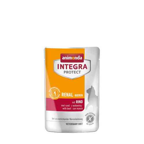 Корм ветеринарний вологий Integra Protect Renal pouches with beef для котів при хворобах нирок з телятиною пауч 85г Київ