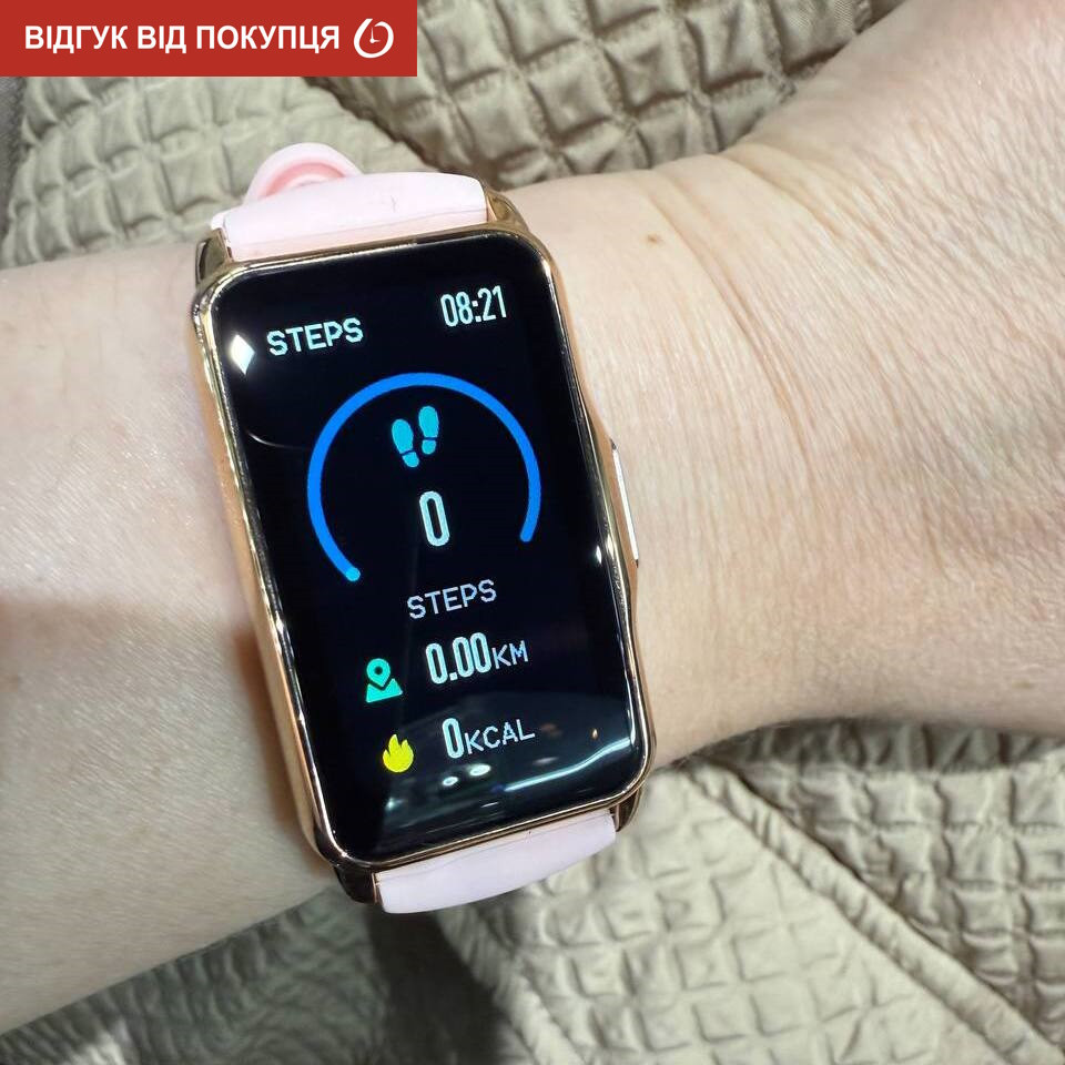 Розумний смарт-годинник Smart Mioband Nano+ Pink (2 ремінці) Київ - фото 10