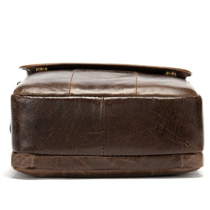 Сумка Vintage из натуральной гладкой кожи 14945 Коричневая Киев - изображение 2