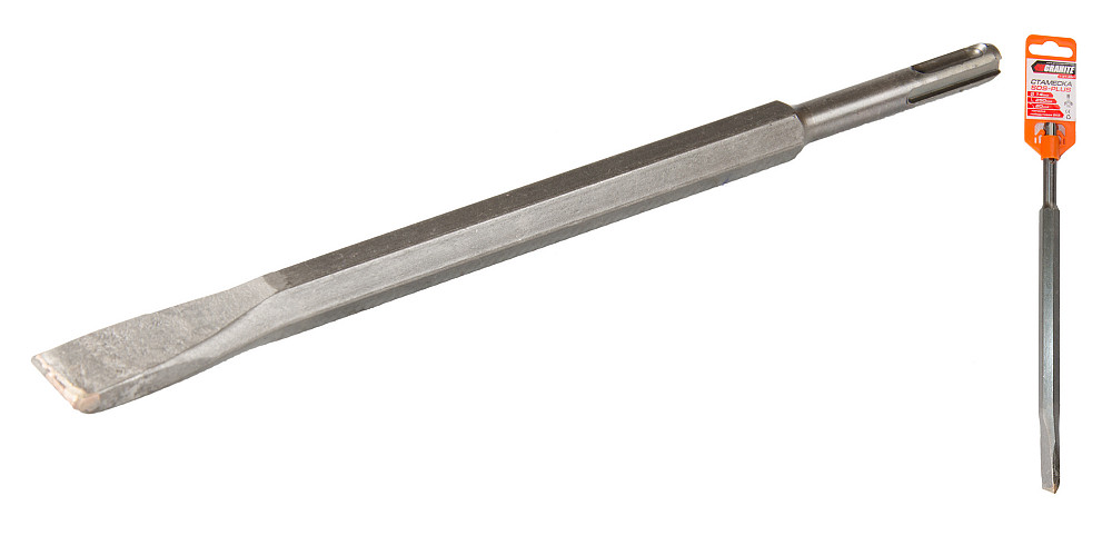 Зубило плоске GRANITE SDS-PLUS 250×20×14 мм з побідитовою напайкою 1-21-250 Коломыя - изображение 2