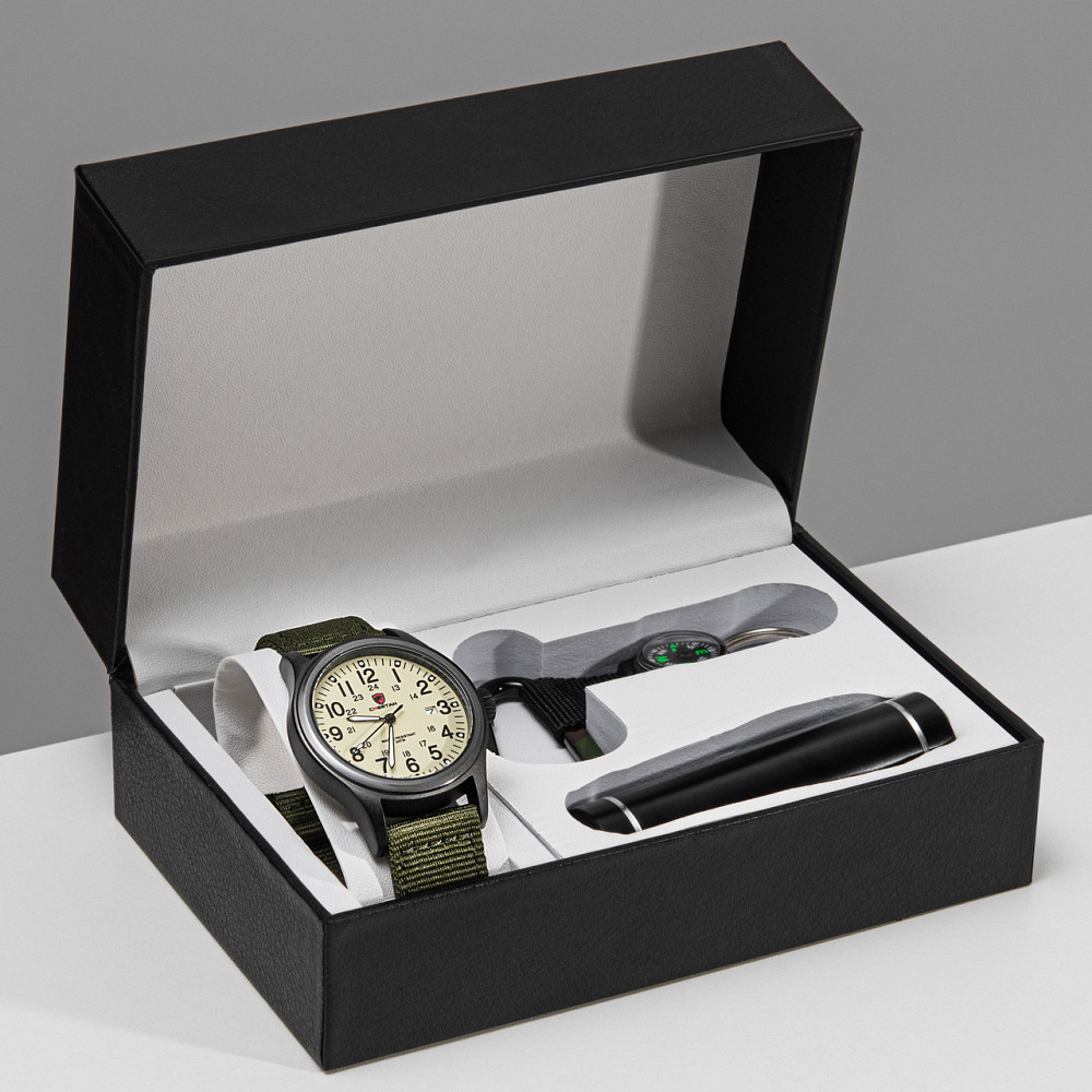 Часы мужские наручные тактические Besta Box Command Light набор с компасом Киев - изображение 8