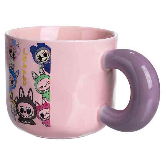 Yiwu Чашка порцелянова Labubu Brighten Your Day 400 (мл) подарункова кружка прикольна чашка для Коломыя