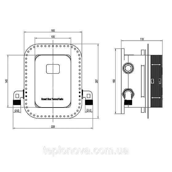 Смеситель для душа встроенный TOPAZ ODISS TO 08115-H13-BL Черновцы