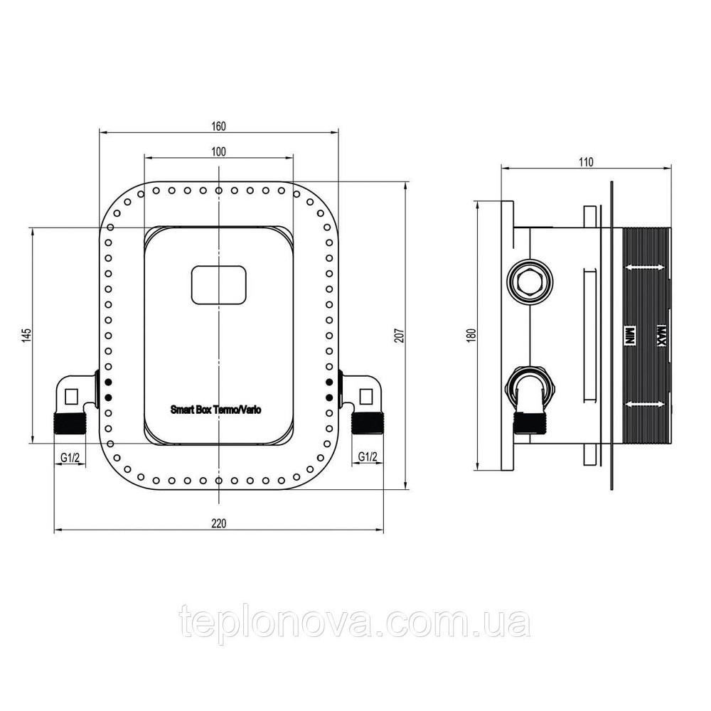 Смеситель для душа встроенный TOPAZ ODISS TO 08115-H13-BL Черновцы - изображение 4