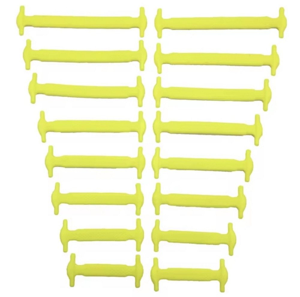 Шнурки силиконовые ленивые 16 шт Желтый Смела - изображение 2