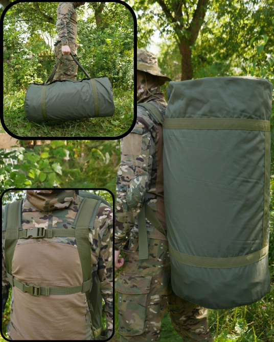 Тактична спецсумка баул рюкзак 120 л армійський дорожня сумка баул олива 120 л сумка баул WAR Львів - фото 1