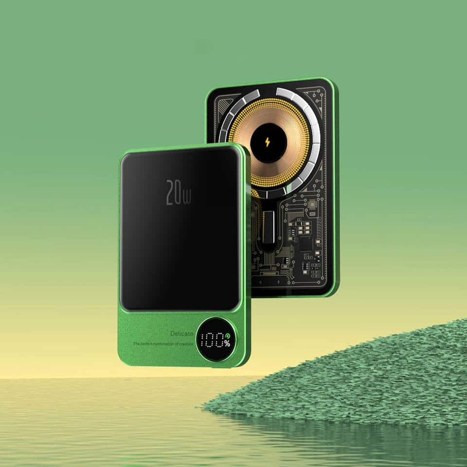 Повербанк Q9 10000 mAh прозорий (MagSafe) - Фіолетовий Киев - изображение 2