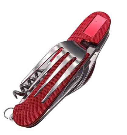 Туристический столовый прибор 706 ALL красный средний Днепр