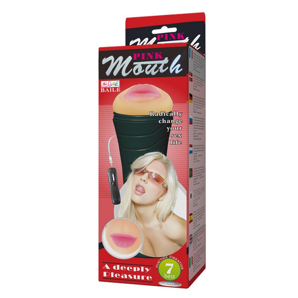 Мастурбатор ротик с вибро PINK BUTT Sex Aura Киев - изображение 1