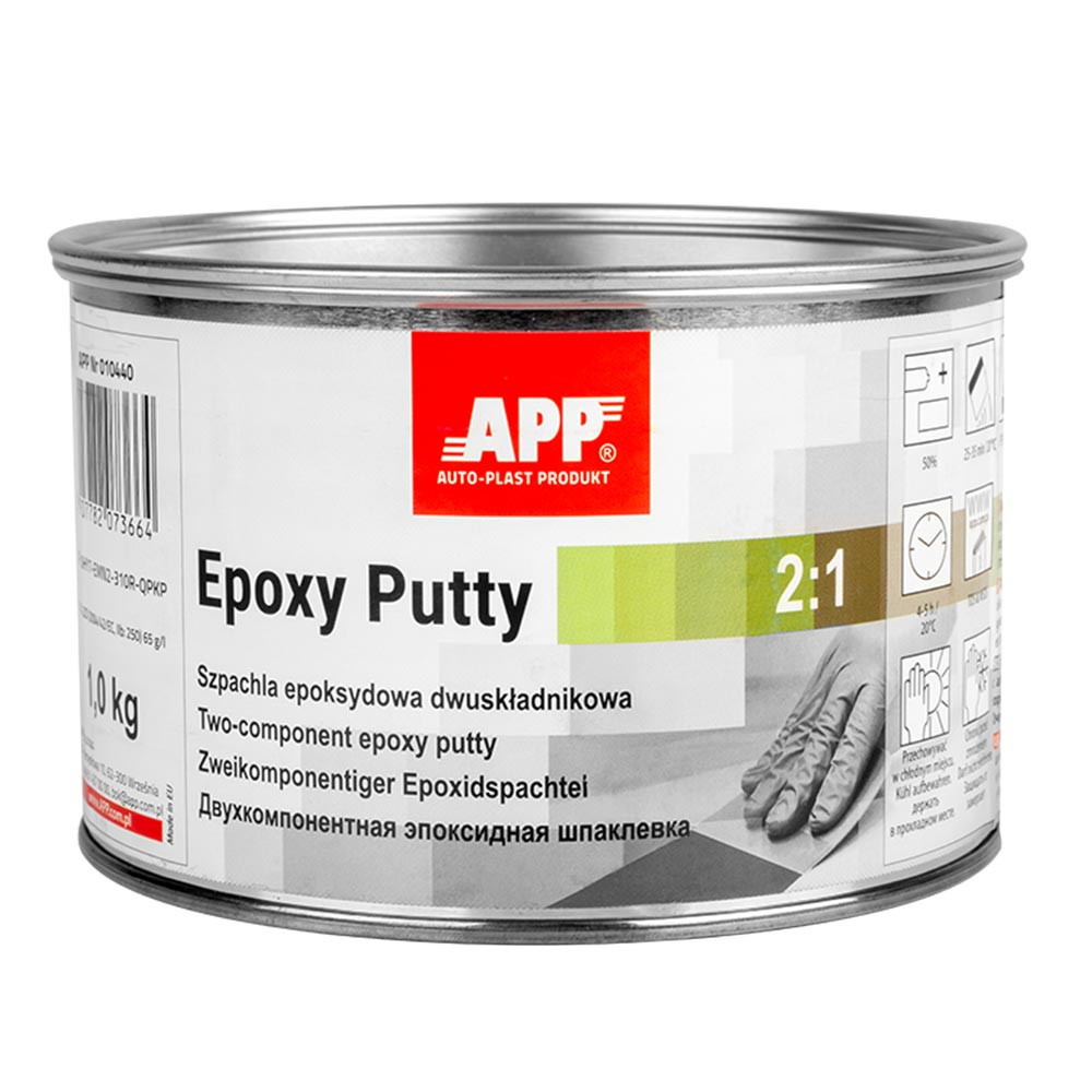 Шпаклівка епоксидна 2:1 "Epoxy" + затв. 1+0,5кг APP, 010440 Київ - фото 2
