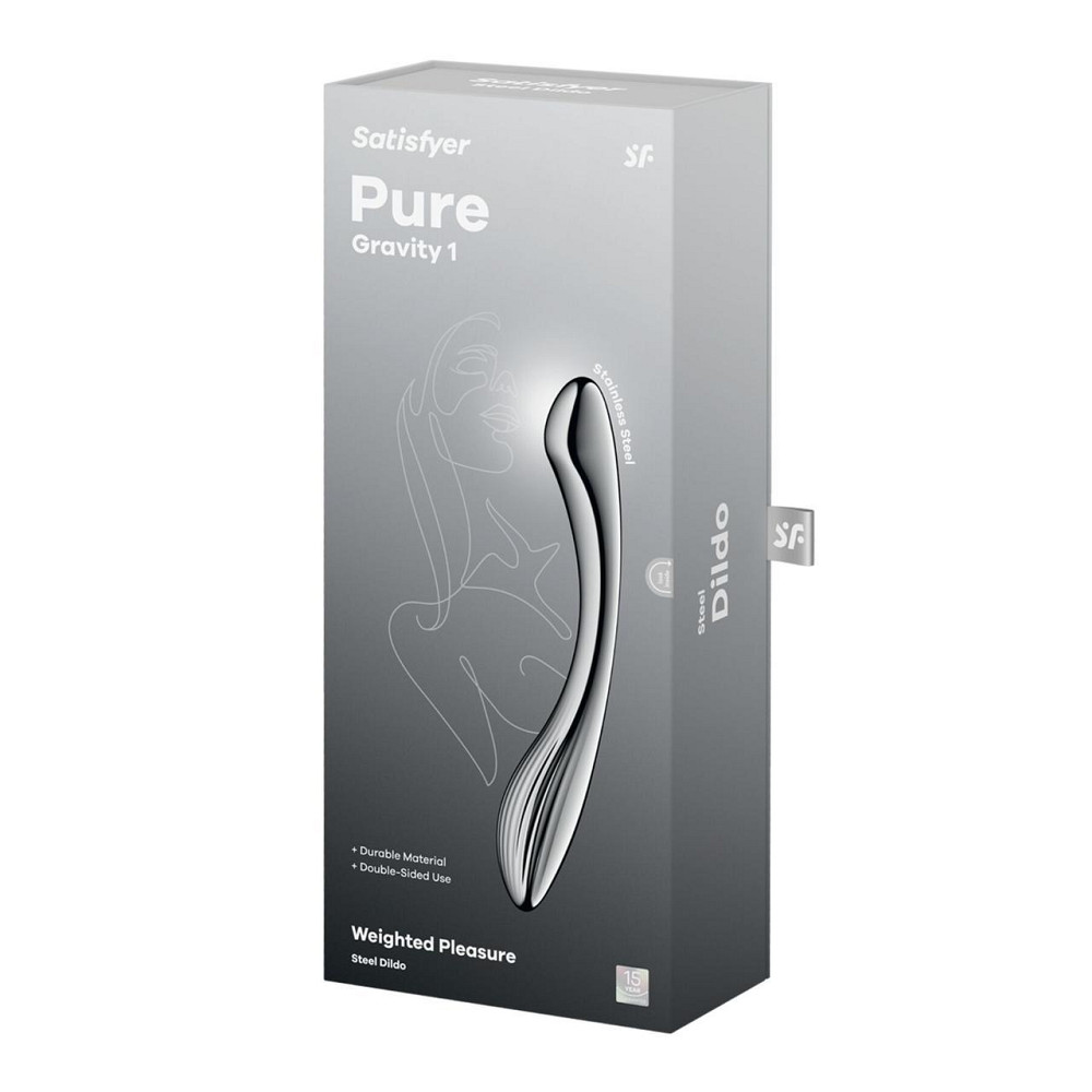 Металевий дилдо Satisfyer Pure Gravity 1 Sex Aura Київ - фото 5