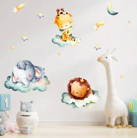 Наклейка виниловая в детскую комнату на стену 