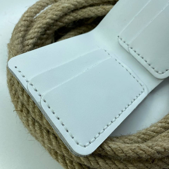 Гаманець жіночий Біфолд Білий шкіряний маленький, стильний, модний, з відділеннями для карт та купюрMasterSem Київ - фото 5