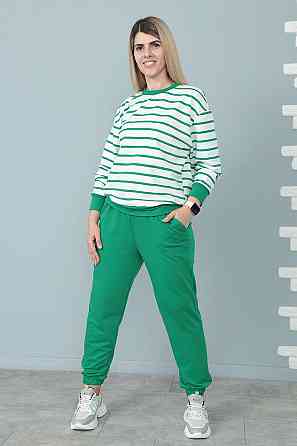 Демісезонний костюм в смужку "Delight" оптом | Батал Зелений, 50-52 Київ