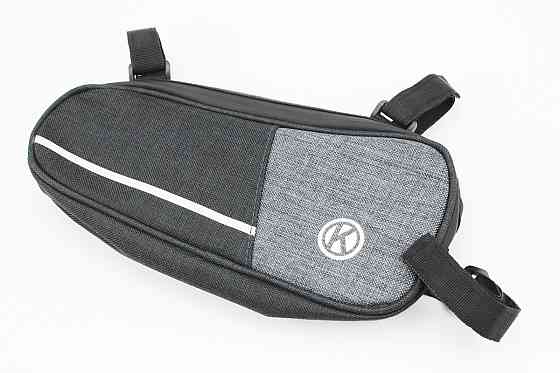 Сумка під раму, кріпл. на липучці, чорно-сіра Київ