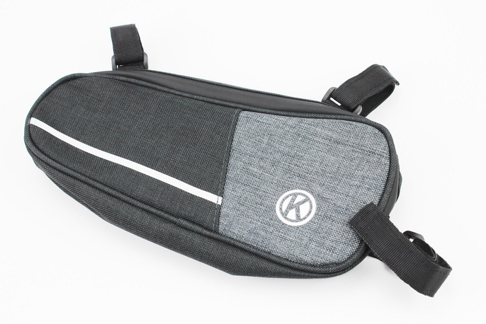 Сумка під раму, кріпл. на липучці, чорно-сіра Київ - фото 1
