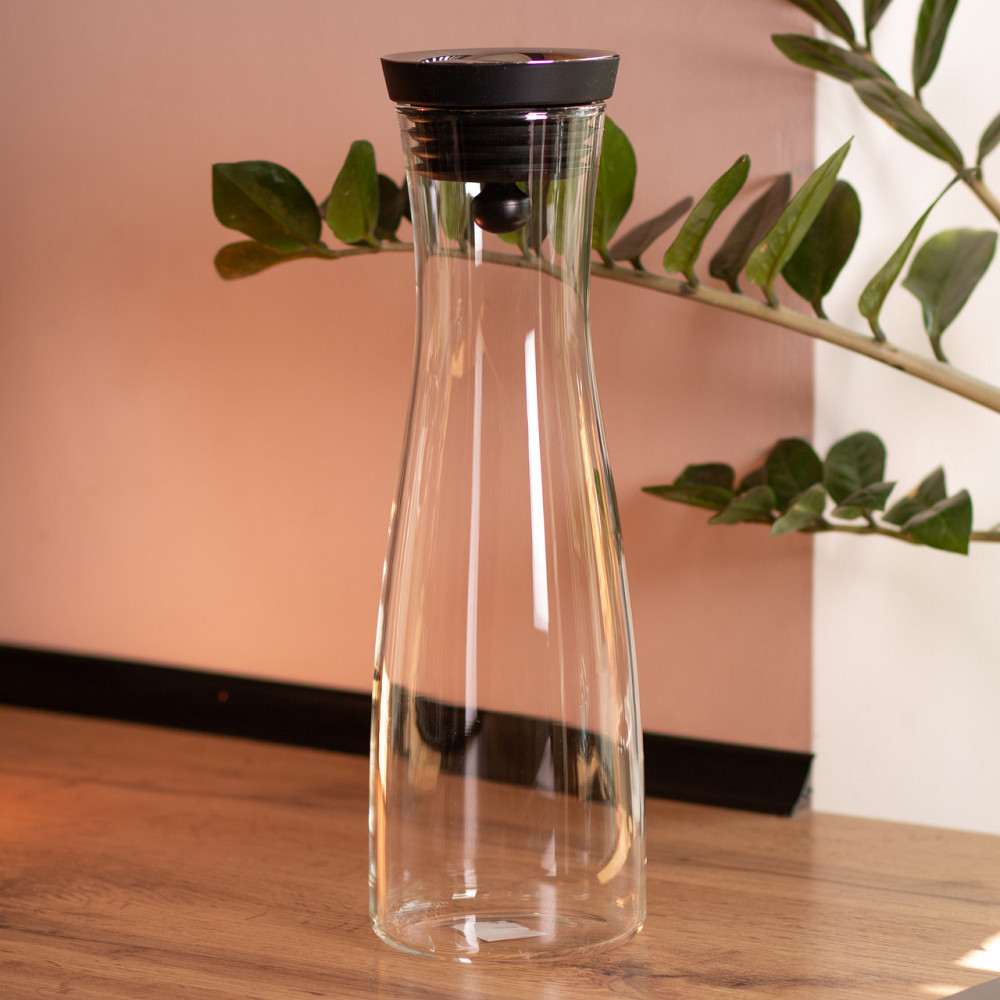 Yiwu Скляний графин з кришкою 1 л для води, соку, лимонаду HP-19-42 Коломия - фото 5