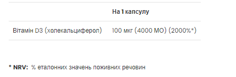 Вітамін Д VpLab Vitamin D3 4000IU 120 softgels Київ - фото 2