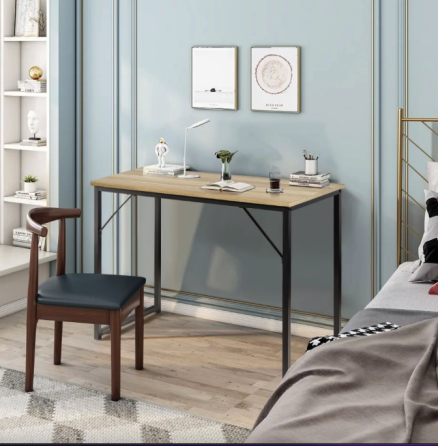 Письмовий стіл Costway Homart із сталевим каркасом натуральний Київ
