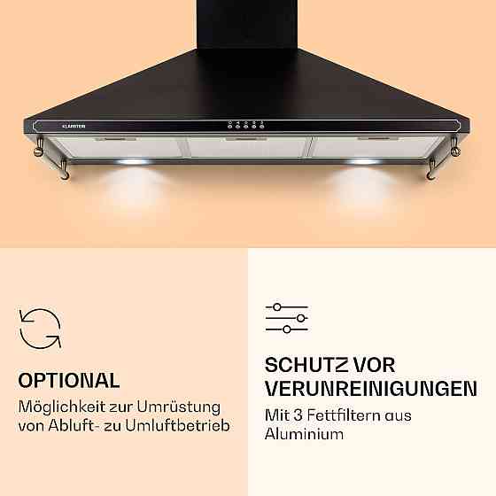 Вытяжка Victoria 90 90см ретро дизайн 644.5м³/ч 2 LED лампы черный (Германия, читать описание) Ровно