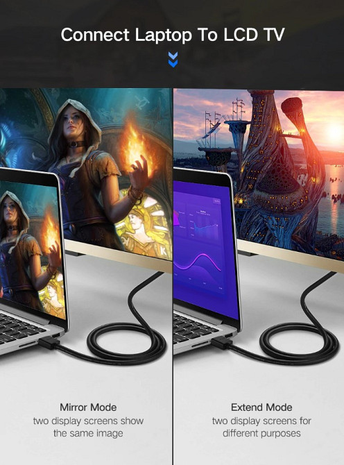 HDMI кабель v2.0 UGreen HD104 з підтримкою 4K@60Hz 10107 (Чорний, 2м) Николаев - изображение 6