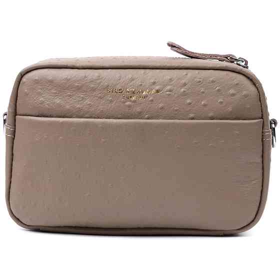 Стильна сумка для жінок із фактурної натуральної шкіри Vintage 22662 Бежева Київ