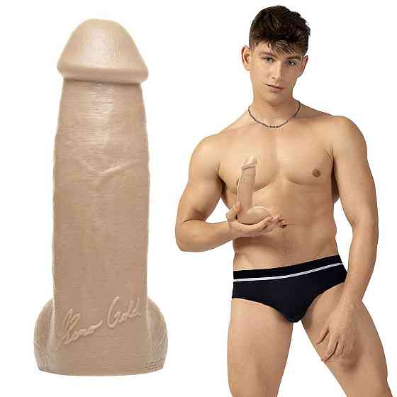 Фалоімітатор Fleshjack Boys: Reno Gold Dildo, за зліпком пеніса порноактора Sex Aura Київ