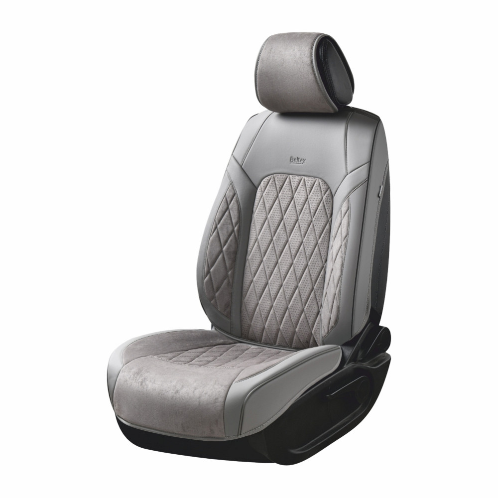 Комплект, 3D чохли для передніх сидінь Beltex Malibu, grey 2шт Львів - фото 1